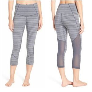 Zella High Rise Gray Space Dye Capri Leggings: S/P